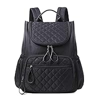 Diaper Bag Backpack with Stroller Clips, Lightweight Water-Resistant Nylon Travel Backpack