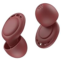 Ear Plugs for Sleeping Noise Reduction, Beinkap Reusable Earplugs Hearing Protection for Focus, Study, Work – 6 Pair Eartips in S/M/L – Flexible Silicone Soft – 35dB Noise Cancelling - Red