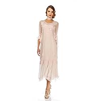 Nataya 40825 Women’s 1920s Wedding Party Vintage Dress in Ivory