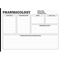 Drug Cards For Pharmacology: Quick Reference Guide for Medications, Dosages, and Side Effects, 120 Pages Double-Sided