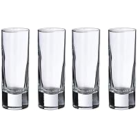 Lillian Rose Set of 4 Tall Shot Glasses, 4 Count (Pack of 1), Clear, 8 ounces