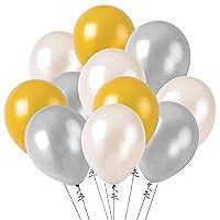 12 Inch Balloon   Birthday, Wedding, Party Decorations, Gold And Silver, 30 Pcs