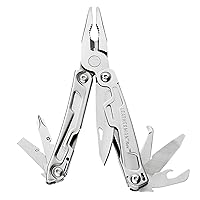 LEATHERMAN, Rev Pocket Size Multitool with Package Opener and Screwdrivers, Stainless Steel
