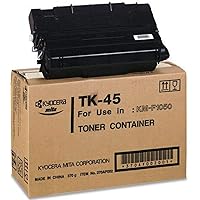 Kyocera 370AF002 Model TK-45 Black Toner Cartridge For use with Kyocera KM-F1050 Fax Machine, Up to 12000 Pages Yield at 5% Average Coverage