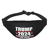 Trump 2024 Waist Pack Large Crossbody Fanny Pack Men Women Belt Bag Phone Bag