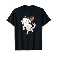 Cat playing Baseball Sport Hobby Pet T-Shirt