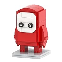 MOOXI-MOC Fall Guys Brick Mini Headz Building Set,Creative Cute Building Blocks Children Kit,Gifts for Kids(85pcs)