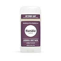HUMBLE BRANDS Original Formula Aluminum-free Deodorant. Long Lasting Odor Control with Baking Soda and Essential Oils, Lavender and Holy Basil, Pack of 1