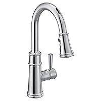 7260EVC Belfield Smart Touchless Pull Down Sprayer Kitchen Faucet with Voice Control and Power Boost, Chrome