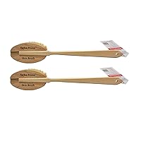 Yerba Prima Tampico Skin Brush (Pack of 2) - Natural Vegetable Fiber Bristles for Dry Skin Brushing