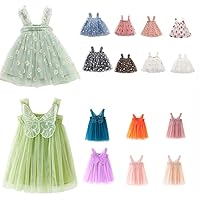 Toddler Girls Layered Tulle Tutu Dress Baby Cute Flower/Butterfly Wing Princess Dress Boho Sundress Playwear Set