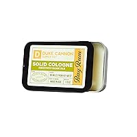 Solid Cologne for Men Bay Rum (Citrus Musk, Cedarwood, Island Spice) - Concentrated Balm, Travel-Friendly Convenient Tin, Made with Natural & Organic Ingredients 1.5 oz (1 unit)