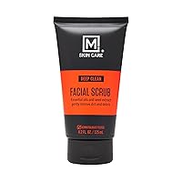 Deep Clean Facial Scrub for Men, Exfoliate to Prevent Breakouts and Ingrown Hairs, Face Wash for Men, Skin Care for Men, Dermatologist Tested