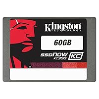 Kingston Digital 60 GB SSDNow KC300 SATA 3 2.5-Inch Solid State Drive with Adapter SKC300S37A/60G