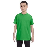 Hanes Youth 61 oz Tagless T-Shirt - SHAMROCK GREEN - XS - (Style # 54500 - Original Label)