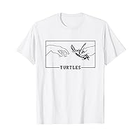 Michelangelo Creation of Adam Turtles Lover Turtle T-Shirt