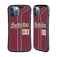 Head Case Designs Officially Licensed Custom Customized Personalized Florida State University FSU Baseball 1 Hybrid Case Compatible with Apple iPhone 13 Pro Max