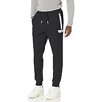 BOSS Men's Sporty Tape Design Regular Fit Cotton Sweatpants