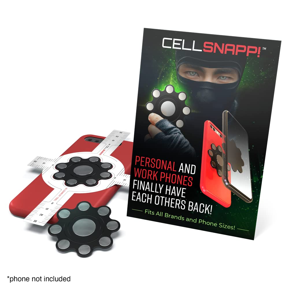 CELLSNAPP!™ | New Magnet Upgrade, Design & Fix | Universal Dual-Cellphone Carrier & Utility | Fits All iPhone & Android Smartphone Devices