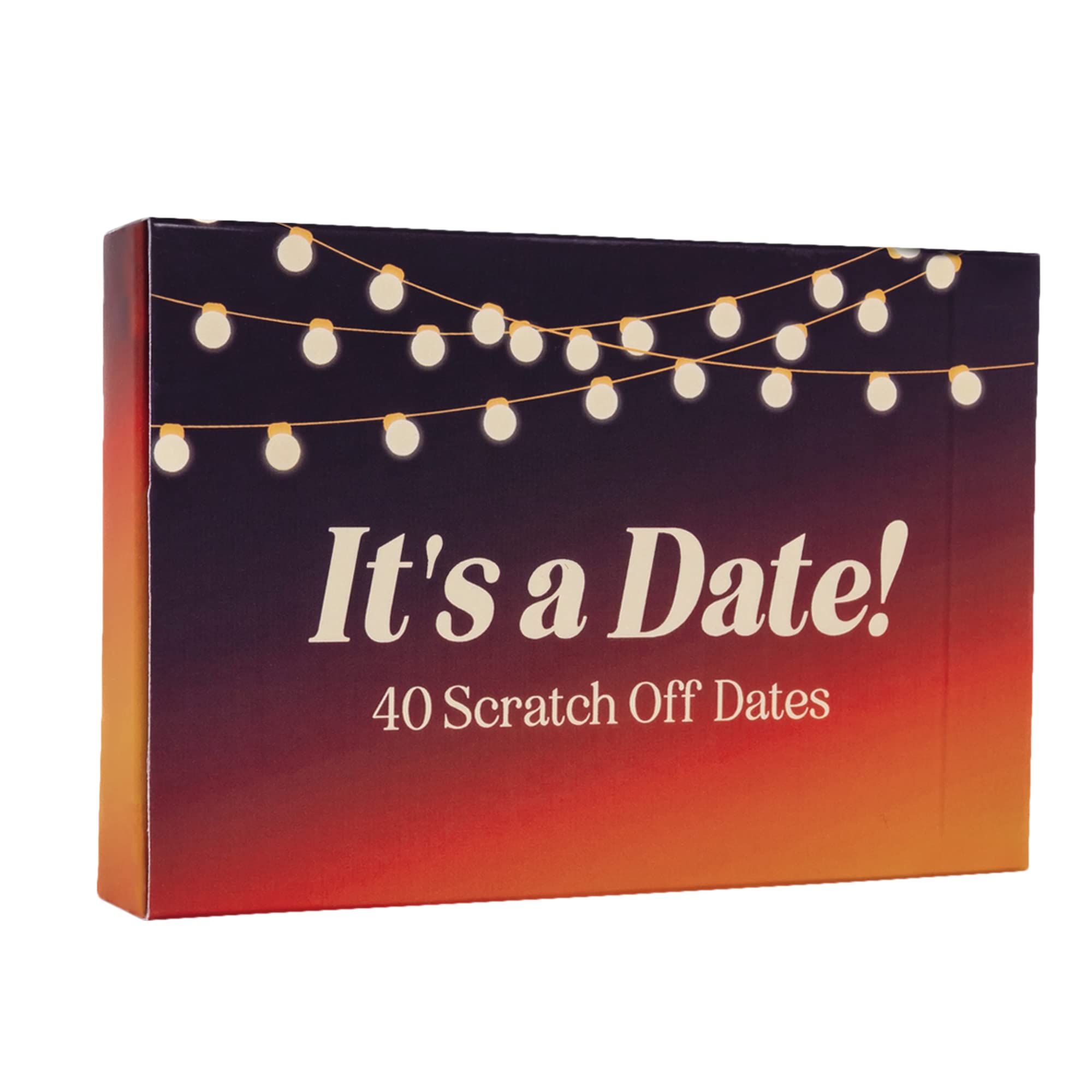 It's a Date!™ - 40 Fun and Romantic Scratch Off Date Night Ideas for Him, Her, Girlfriend, Boyfriend, Wife, Husband for Date Night, Weddings, Anniversaries, and Birthdays! (3.5” x 4.5”)
