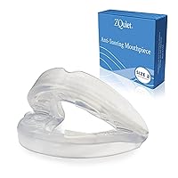 ZQuiet, Anti-Snoring Mouthpiece, Comfort Size#2, Single Refill, Clear, Made in USA, BPA-Free, Medical-Grade Material