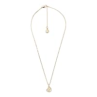 Michael Kors Women's Gold Brass Pendant Necklace (Model: MKJ7776710)