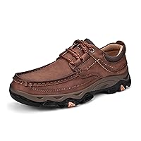 Men's Orthopedic Walking Shoes Genuine Leather Slip On Loafers Arch Support Lightweight Comfortable Casual Sneakers