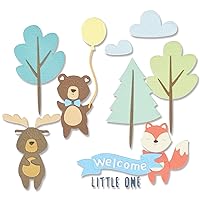 Sizzix Sizzx Thinlits Die 26PK Woodland Baby Set by Jennifer Ogborn | 665960 | Chapter 3 2022, Multicolor