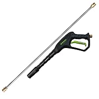 Greenworks Replacement Metal Spray Gun (4500 PSI Max), M22 x 14mm high pressure hose connection