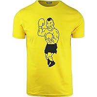 ShirtBANC Mens Mike T Punch Retro Gaming Shirt Boxing Iron Style Tee, S-3XL