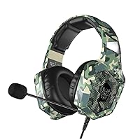VersionTECH. Gaming Headset - Updated K8 Headset Gaming for PS4 New Xbox One, Stereo Over-Ear Headphones with Noise-canceling Microphone & LED Lights for PC Computer Mac Laptop Nintendo Switch Games