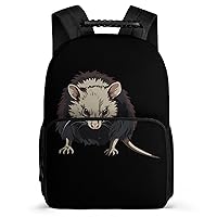 Opossum 16 Inch Backpack Laptop Backpack Shoulder Bag Daypack with Adjustable Strap for Casual Travel