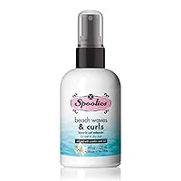 Beach Waves & Curls, Leave-in Curl Enhancer - for wet or dry hair treatment, with essential oils. Safe for color-treated hair, Condensed, Made in USA