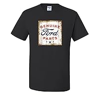 Ford Motors Genuine Parts Sign Planes,Trains, and Automobiles Licensed Official Mens T-Shirts