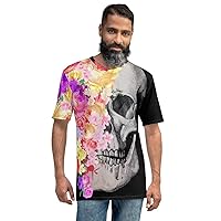 Dead Flowers Skull Men's/Women's Sublimation T-Shirt