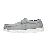 Hey Dude Men's Wally Canvas Stretch | Men's Shoes | Men Slip-on Loafers | Comfortable & Light-Weight