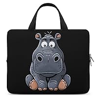 Grey Hippo Travel Laptop Bag Sleeve Case With Handle Shockproof Notebook Briefcase Protective Cover