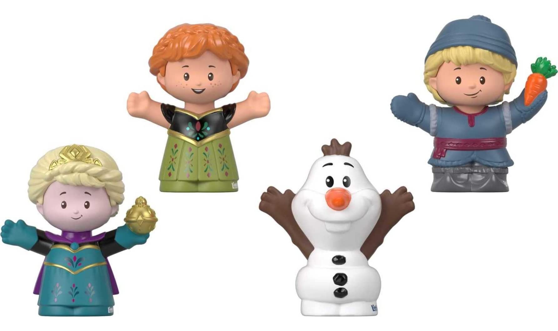 Disney Frozen Elsa & Friends Little People Figure Set With Anna Kristoff & Olaf For Toddler Pretend Play Ages 18+ Months