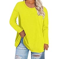 Women's Oversize Workout Tops Long Sleeve T-Shirts Basic Loose Yoga Running Tees for Women
