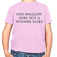 One Swallow Does Not A Summer Make - Childrens/Kids Crewneck T-Shirt