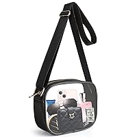 Clear Crossbody Bag, Stadium Approved Clear Purse Bag for Concerts Sports Events Festivals