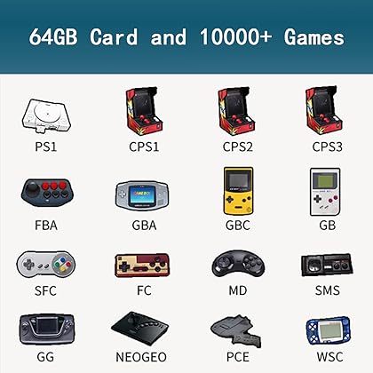 Miyoo Mini V2 Handheld Game Console 2.8 inch Classic System Retro Video Games Consoles (Retro Gray)