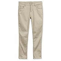 Girls 4-20 Flat Front Adjustable Waist Skinny School Pant