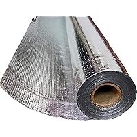 US Energy Products Radiant Barrier Reflective Foil Insulation 500sqft (4ft x 125ft Roll) Commercial Grade, No Tear, Double Sided, Perforated Aluminum (Attic Insulation, Windows, Garages, Greenhouses)