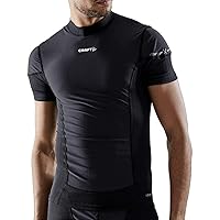 Craft Sportswear Men's Active Extreme X Wind SS, Windproof Short Sleeve Baselayer Top for Cycling, Running, & Multi Sports