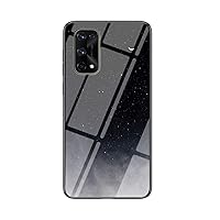 IVY Tempered Glass Starry Sky Case for Oppo Realme 7 Pro Case - D