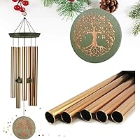 WindChimes Outdoor Deep Tone,Large Memorial Wind Chimes for Loss of Loved One Engrave Tree of Life,Sympathy Wind Chimes for Outside, Gifts for Mother,Garden Home Yard Hanging Decor
