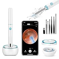 Ear Wax Removal, Ear Cleaner with Camera, Ear Wax Removal Tool with 1080p HD, Wireless Otoscope with Light, Ear Wax Removal Kit for iPhone, ipad, Android Phones