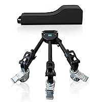 Professional Tripod Dolly, Heavy Duty and Lightweight with Larger 3-inch Rubber Wheels,Adjustable Leg Mounts and Carry Bag for Tripods,Light Stands for Photo Video Lighting, Load up to 66.14 LBS…