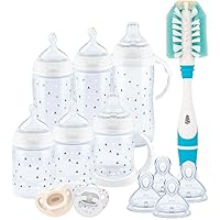 NUK Smooth Flow Anti Colic Baby Bottle Newborn Gift Set, Timeless Collection, Amazon Exclusive